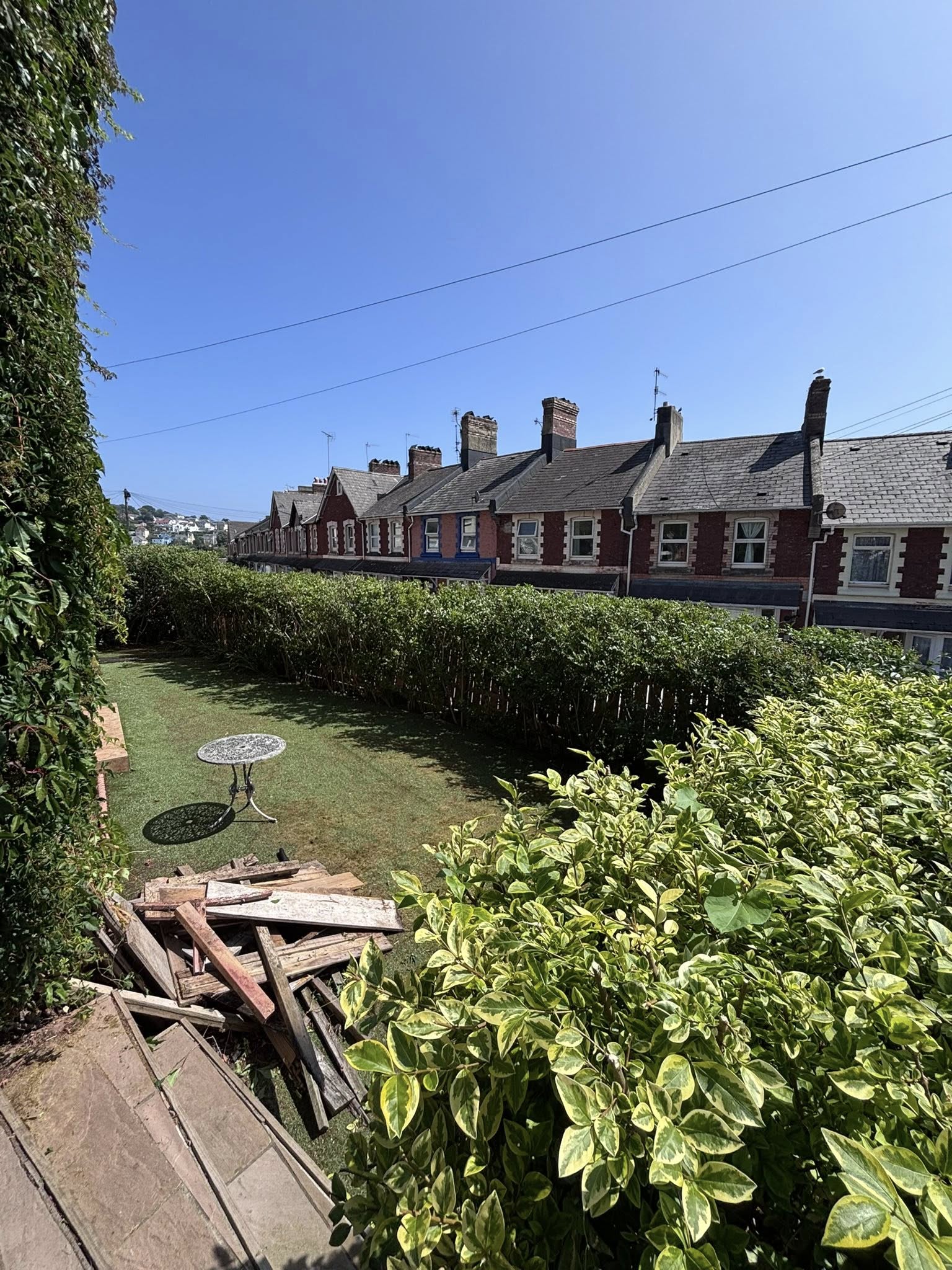 After — garden maintenance